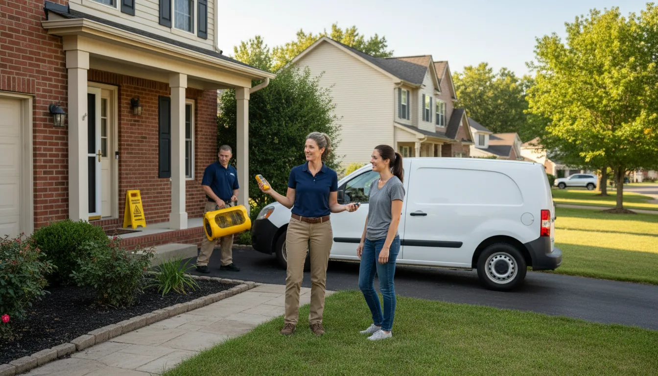 Water restoration image for Dehumidification And Cleanup Services in West Chester, IA